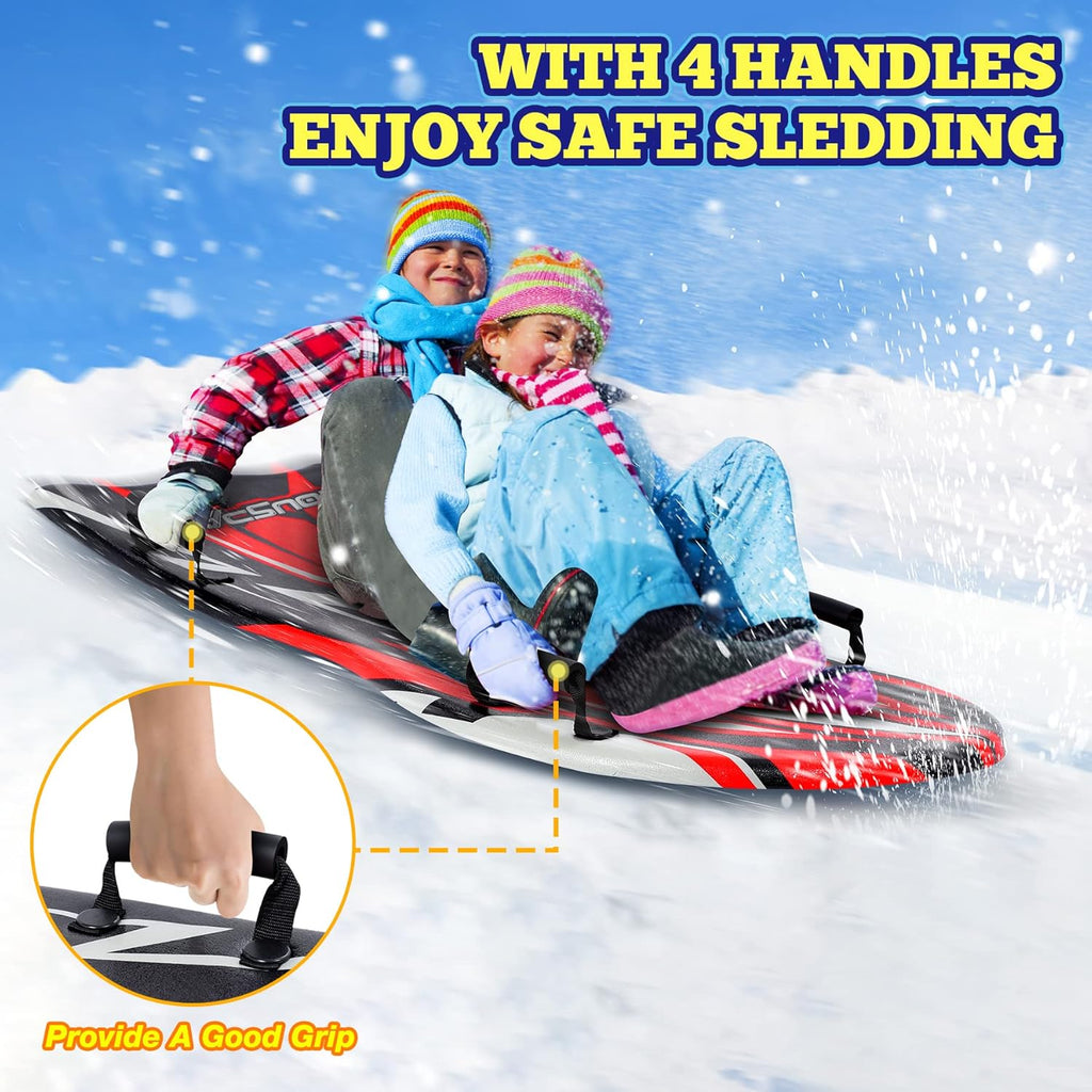 2 Pack Large Foam Snow Sled with Handles C504