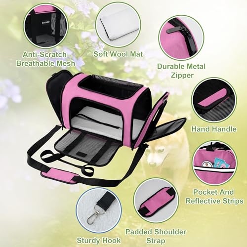 Large Grey Soft Sided Pet Carrier T842