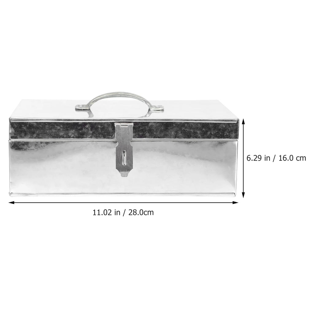 Aluminum Hard Case Storage Tin Box X4244