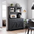 White Freestanding Tall Kitchen Pantry Cabinet with Adjustable Shelves A702