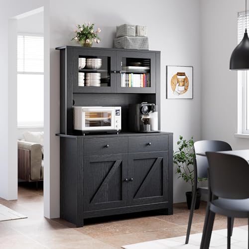 White Freestanding Tall Kitchen Pantry Cabinet with Adjustable Shelves A702