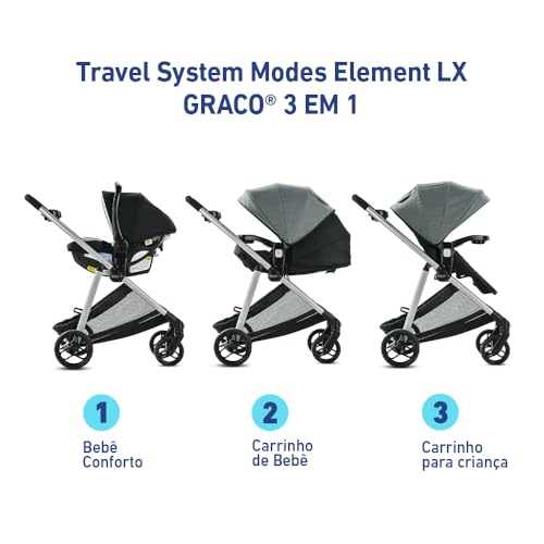 Graco Modes Element LX Travel System with Stroller and Infant Car Seat H68523