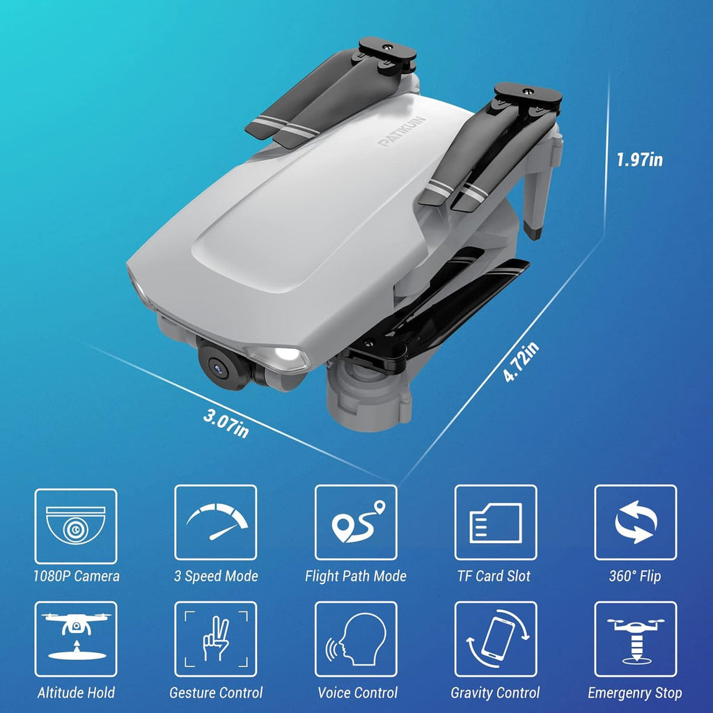 HD 1080P FPV Foldable RC Quadcopter Drone with Camera F969
