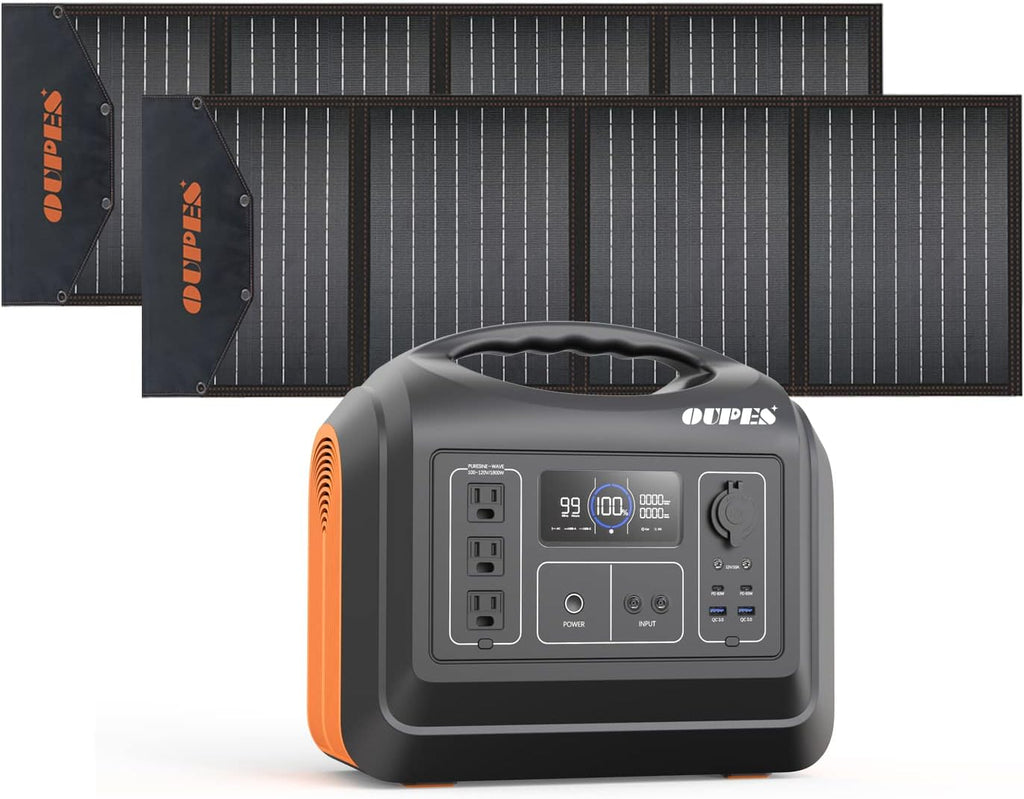 Portable Power Station 1800W, Solar Generator 1488Wh (465000 mAh) LiFePO4 Battery Backup with 120V (4000W Peak) AC Outlets L2187