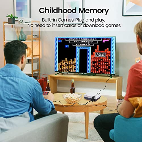 Retro Game Console with 600 Video Games, Wired Controller, HDMI and AV Output (White) Q374622
