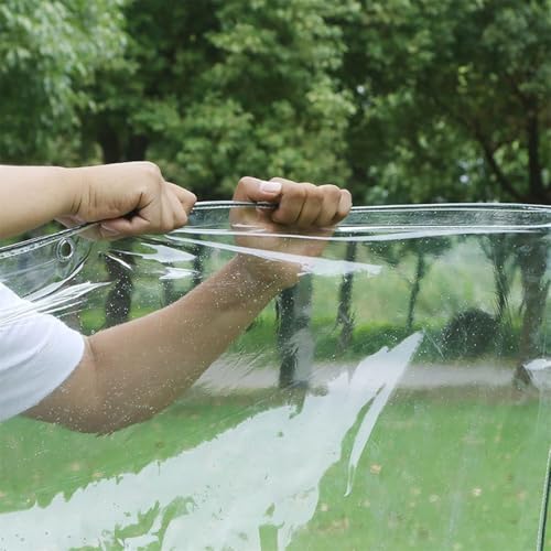 Clear Waterproof Tarpaulin with Grommets, 0.35mm, 3 * 4M J591
