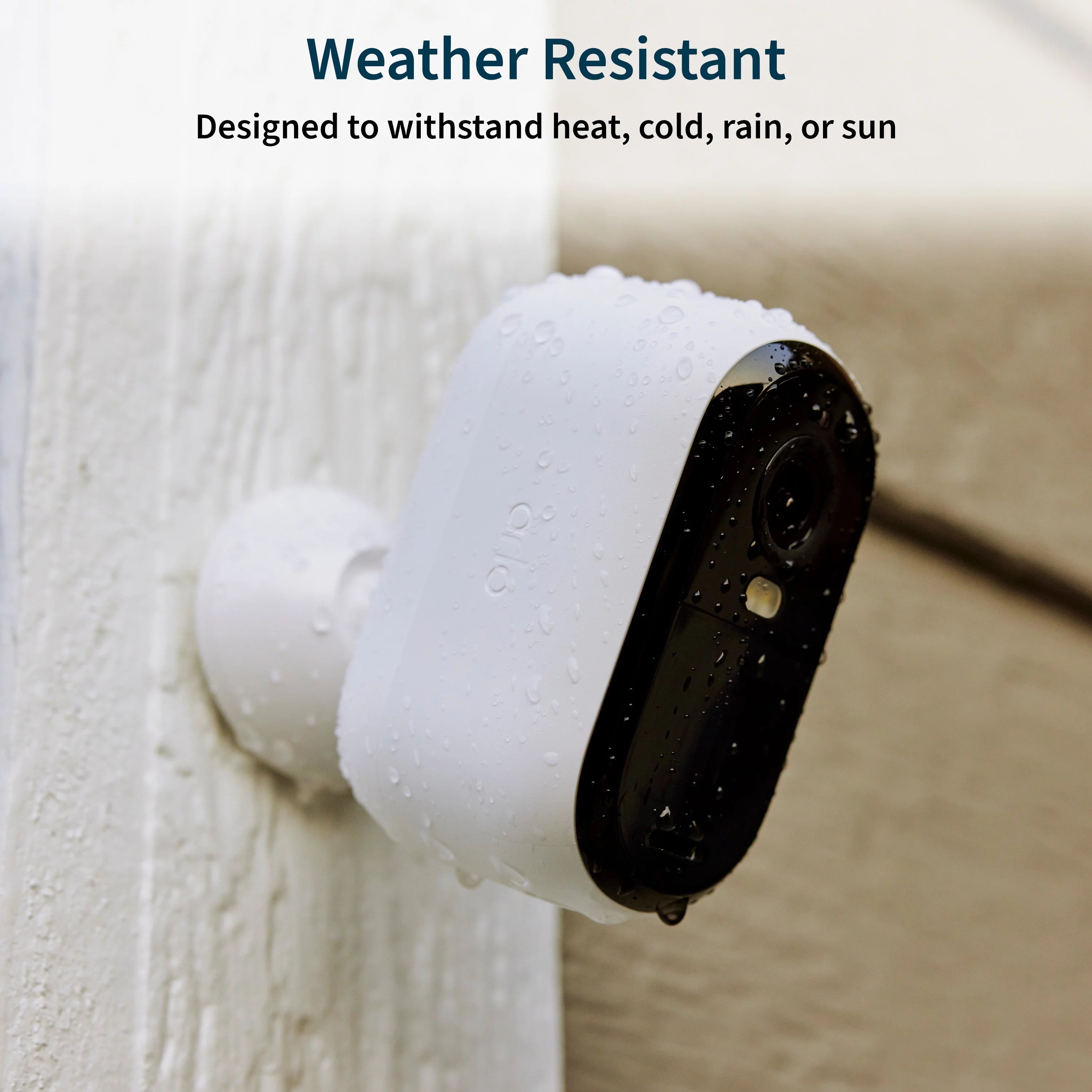 White 2K Wireless Outdoor Security Camera 3 Cam V762205