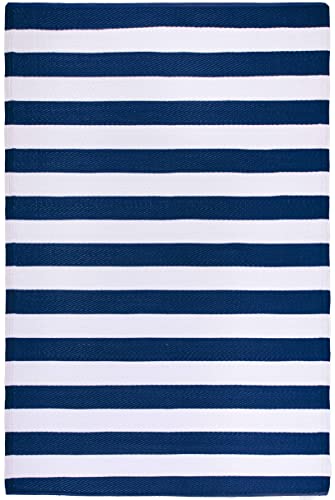 Teal & White 9 x 12 ft Waterproof Reversible Outdoor Camping Rug A320