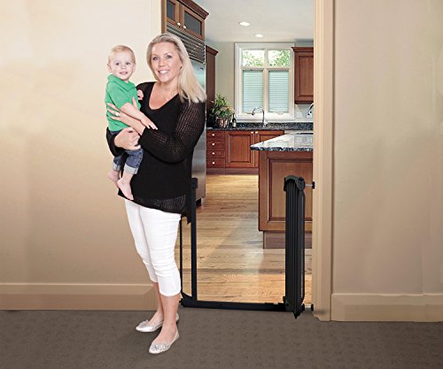 White Auto Close Security Gate Value Pack (Includes 2 Gates and 2 Extensions) H810