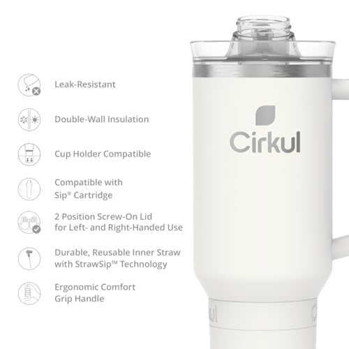 40 oz Carbon Stainless Steel Tumbler with Handle W231