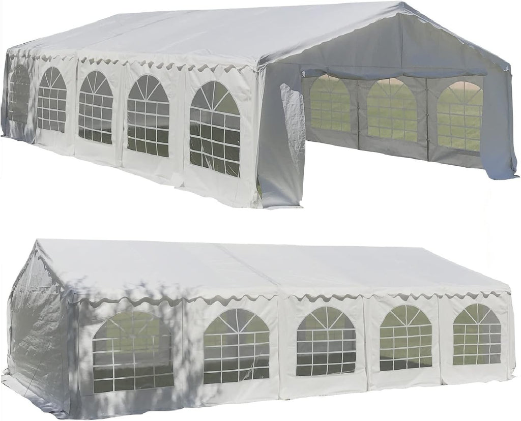 32'x20' PE Tents with Waterproof Top & Removable Sidewalls C8592