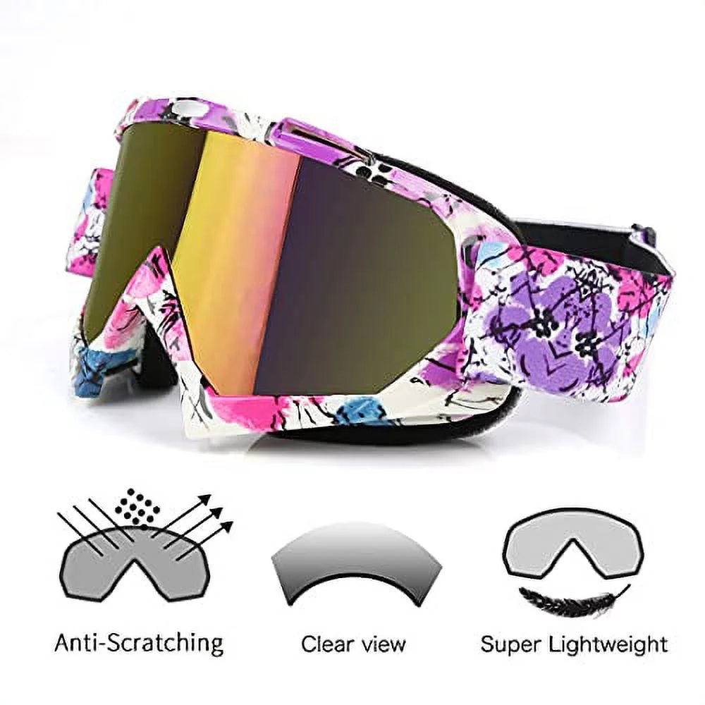 Pink Motocross Motorcycle Goggles Q72637