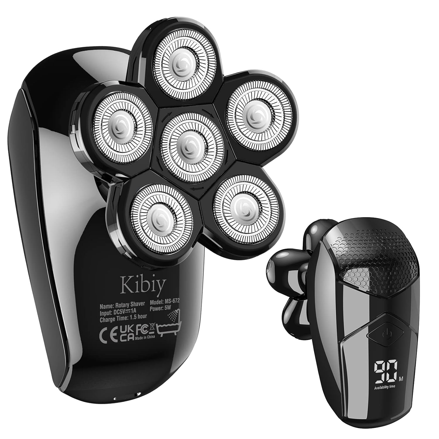 Black 5-in-1 Electric Head Shaver Pack of 2 Z8688