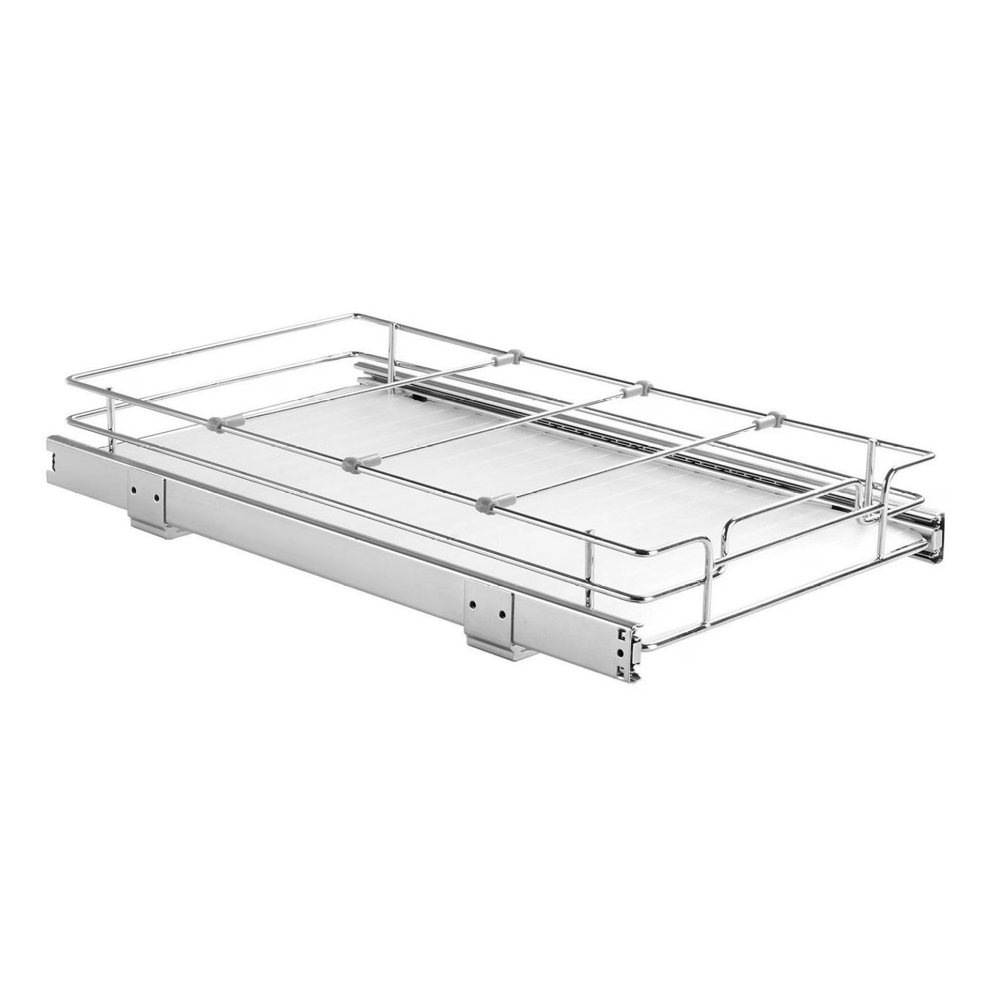 Chrome Heavy Duty Slide Out Cabinet Organizer 11x21 I853