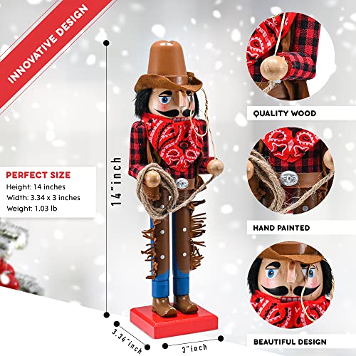 Brown and Red Wooden Nutcracker V85941