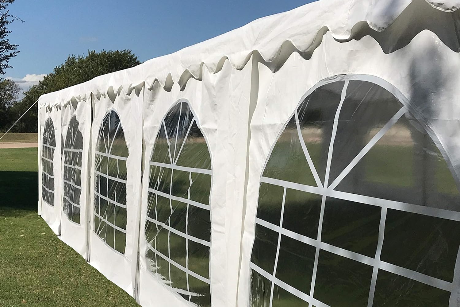 32'x20' PE Tents with Waterproof Top & Removable Sidewalls C8592