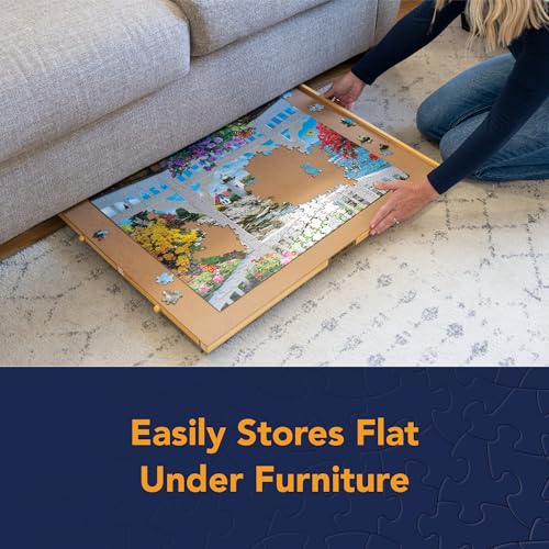 1000 Piece Wooden Puzzle Board with Drawers M732