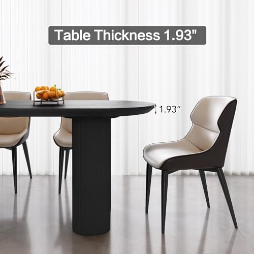 55" Oval Dining Table with 6 Chairs Q341030