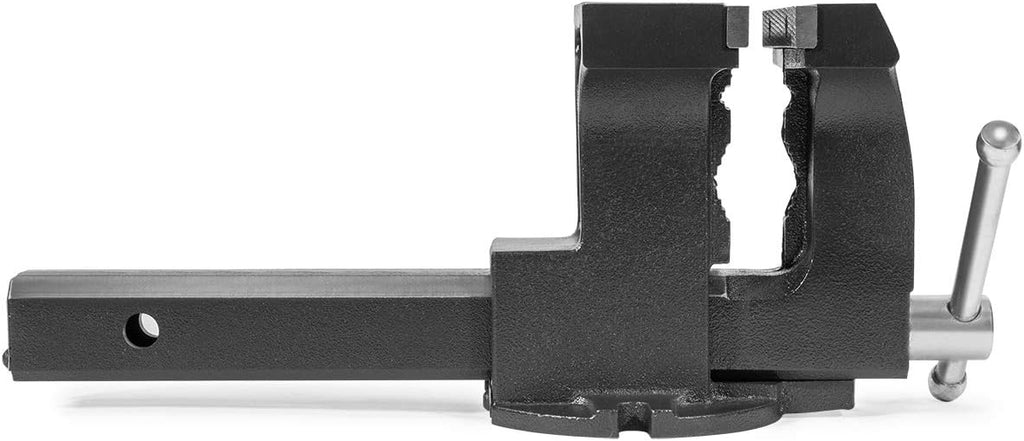 2-in-1 Tow Hitch Truck Vise 6" Bench Vise Grey S4655