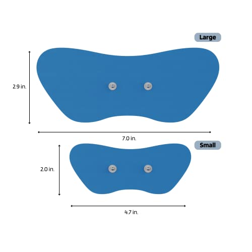 Wireless TENS Unit Muscle Stimulator with EMS Remote Control Rechargeable Electrode Pad W9825