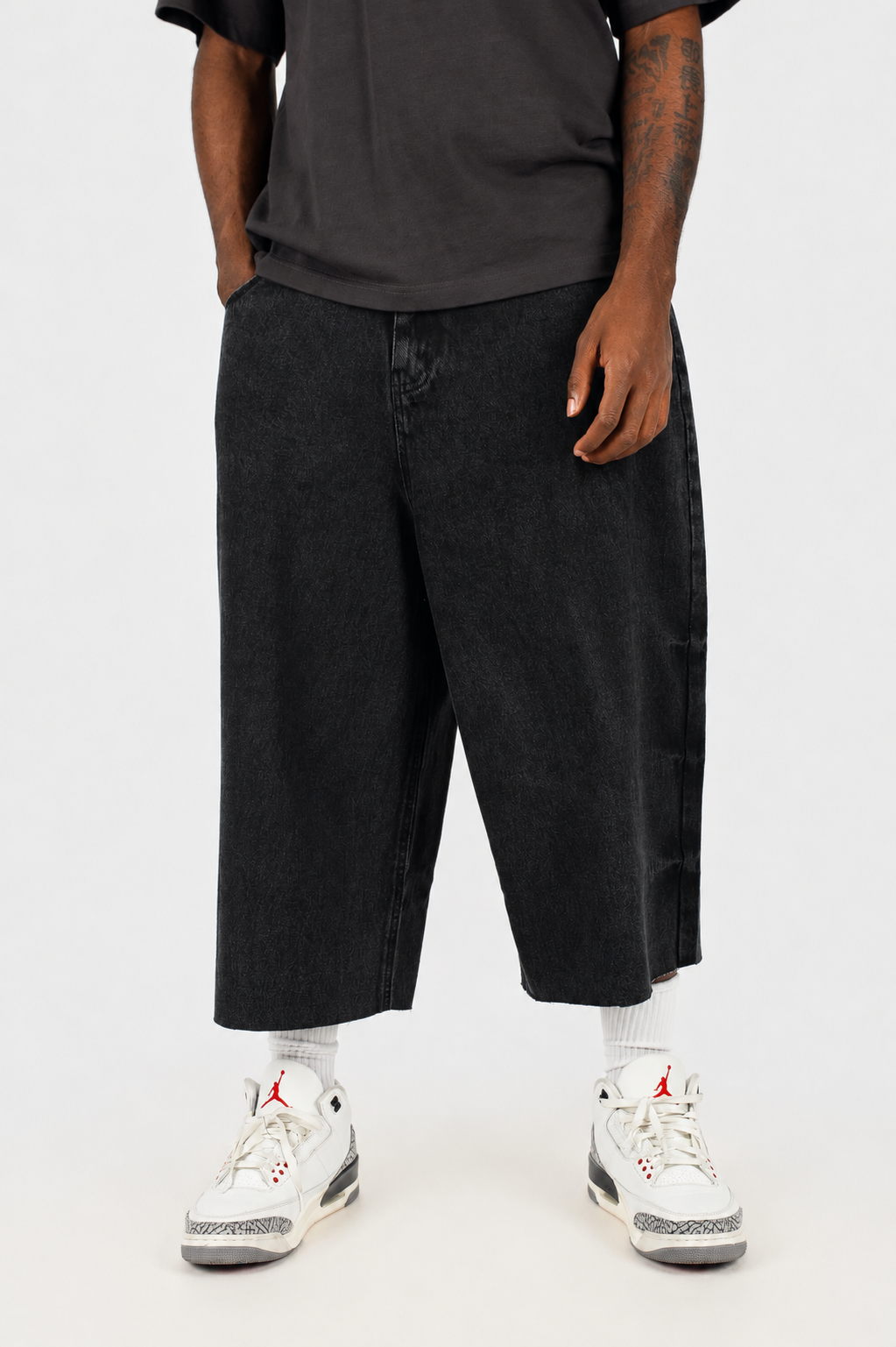 Balloon Cut Denim Jorts