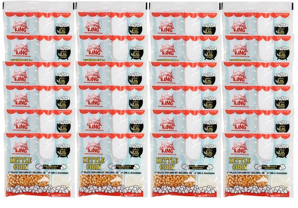 6.1 oz. Popper Kettle Corn Popcorn Kit - 24 Case P5002