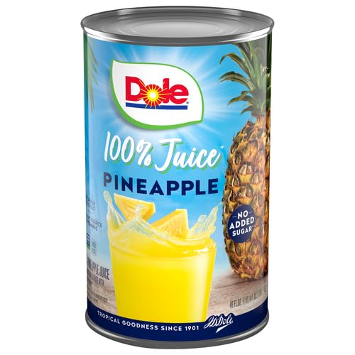100% Pineapple Juice, 46 Ounce Cans (Pack of 6) X720
