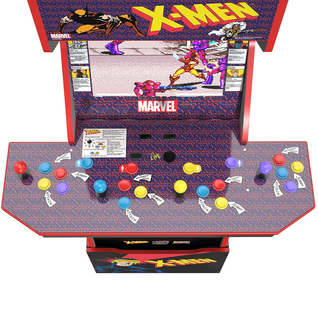 4 Player Arcade Machine with Riser & Stool Q571892