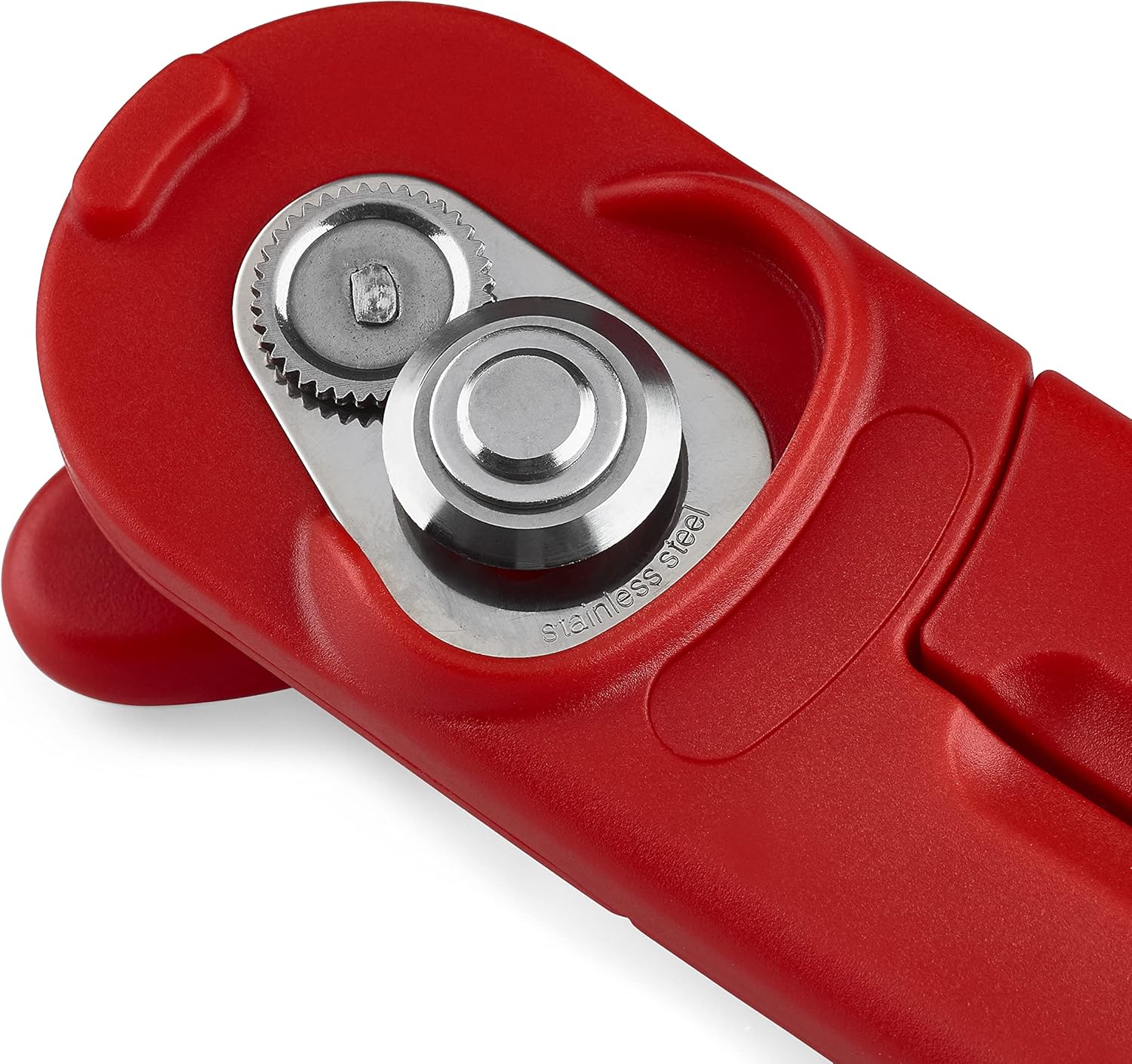 Manual Can Opener with Lid Release - Red C431006