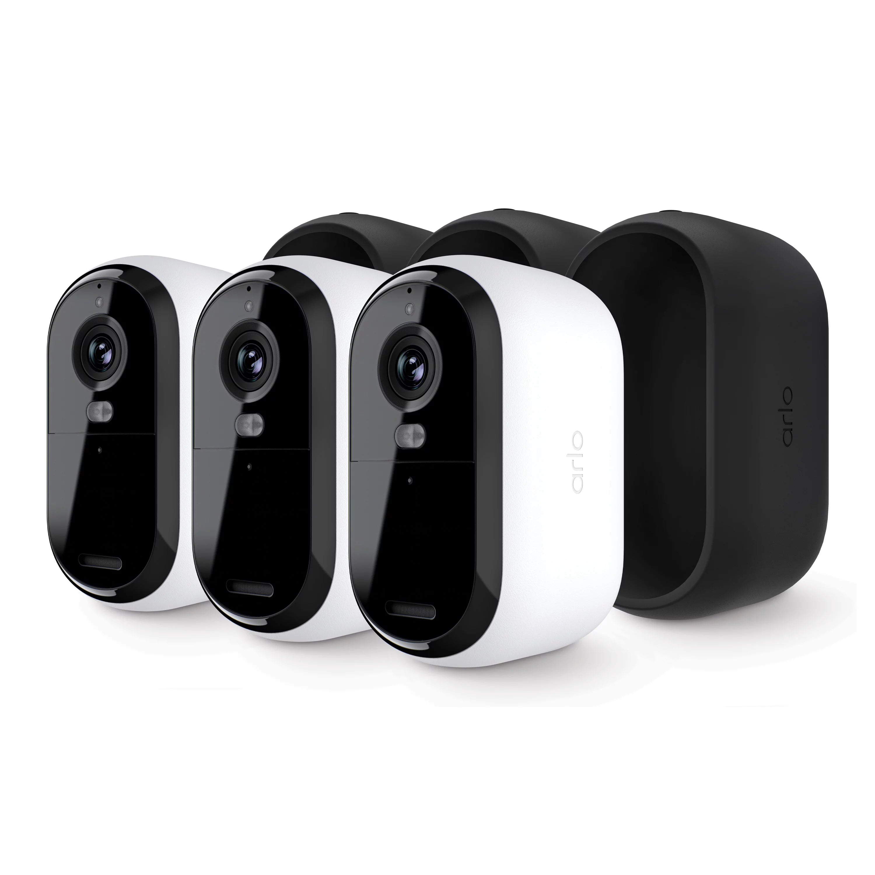White 2K Wireless Outdoor Security Camera 3 Cam V762205
