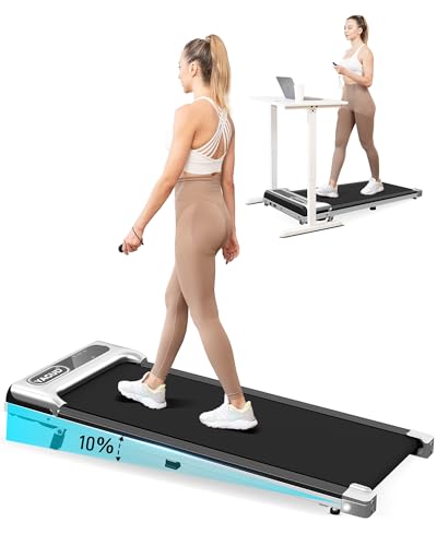 Silver 2.5 HP Portable Walking Treadmill with Remote Control and LED Display K20919