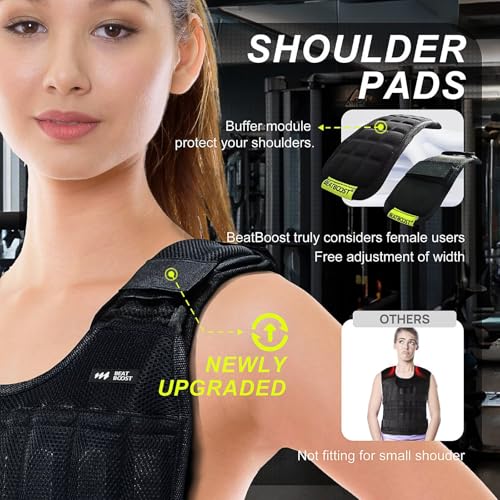 20lb/30lb/40lb/50lb/60lb Adjustable Weight Vest with Steel Plates B537944