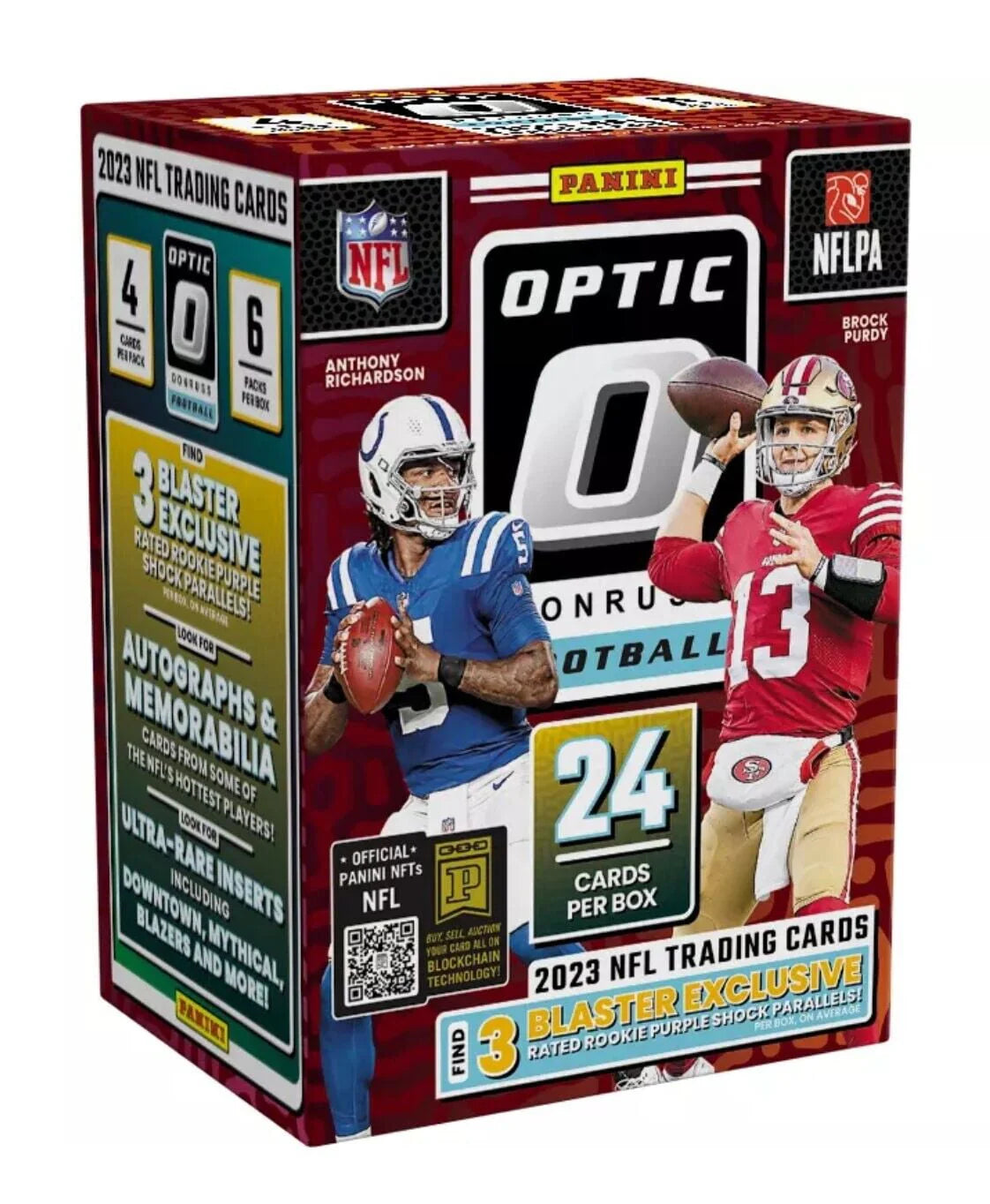 2023 Panini Donruss Optic Football Blaster Box Trading Cards Q491619