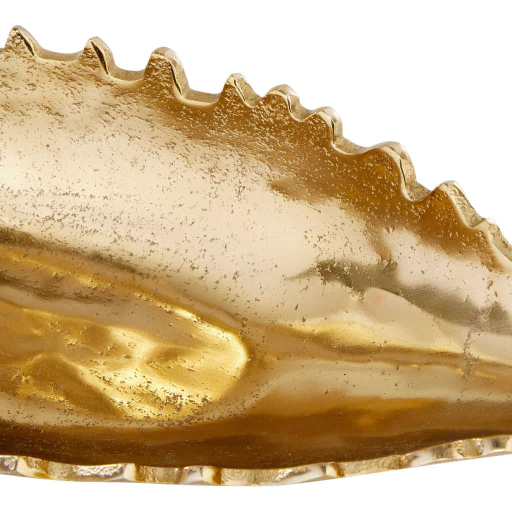 Large Metallic Gold Metal Boat Trays, Set of 3 U7878