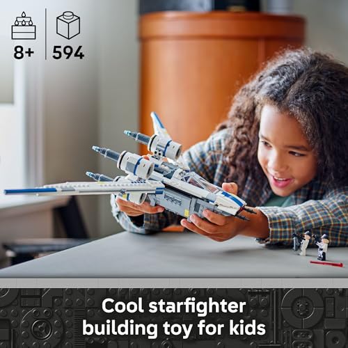 LEGO Star Wars Rebel U-Wing Starfighter Building Set with Cassian Andor, Dedra Meero and K-2SO, Ages 8+, 75399 R76709