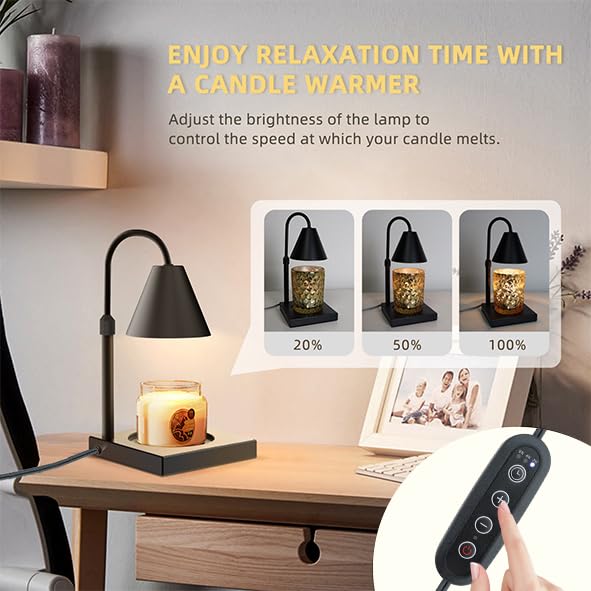Dimmable Metal Candle Warmer Lamp Height Adjustable E390