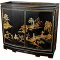 Red Slant Front Cabinet I70809