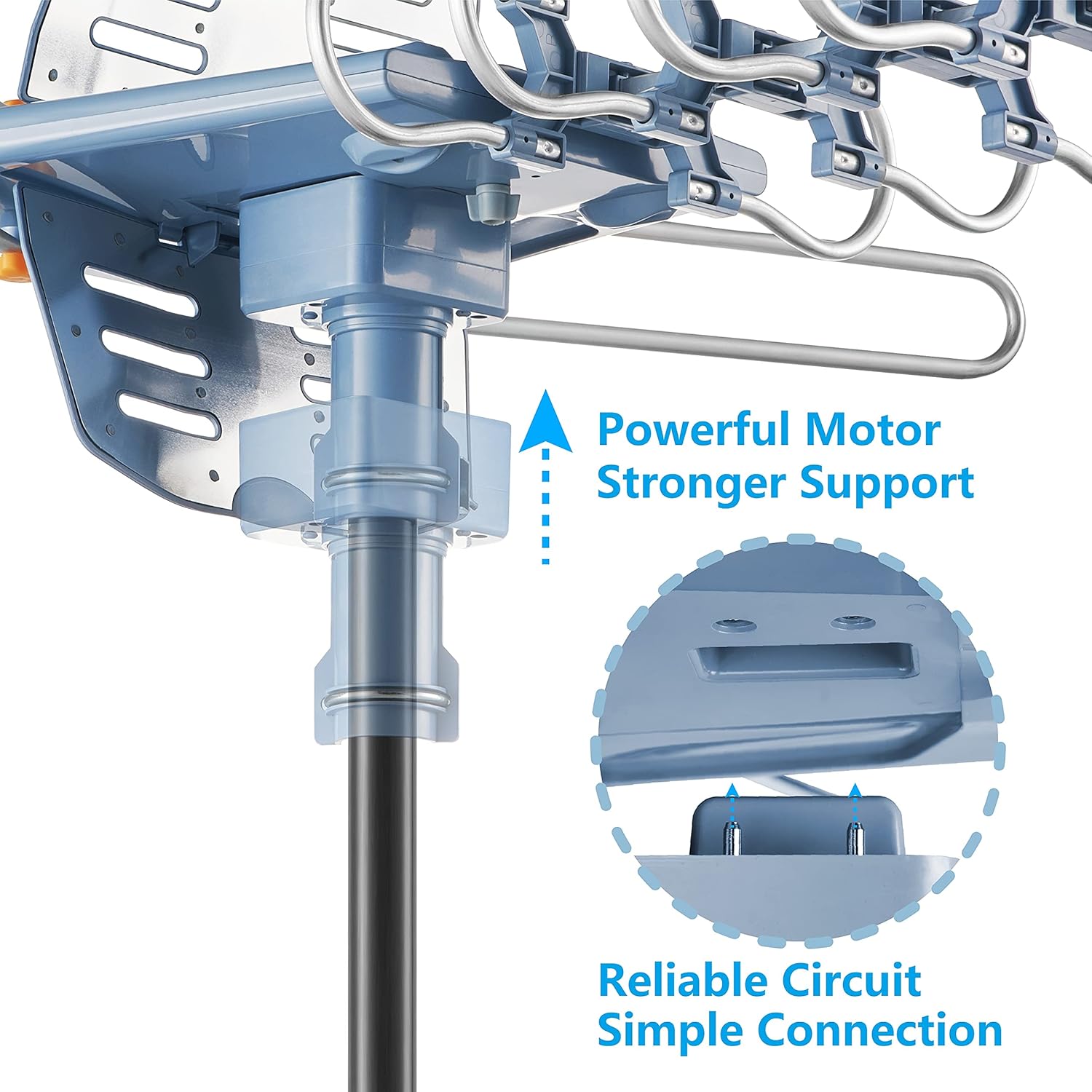 60FT RG6 Coaxial Cable Digital Outdoor Antenna F1417
