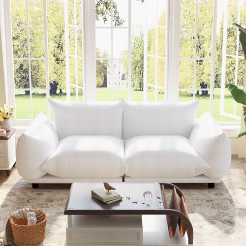 Beige 3 Seater Chaise Lounge Sectional Sofa with 3 Lumbar Pillows N863211