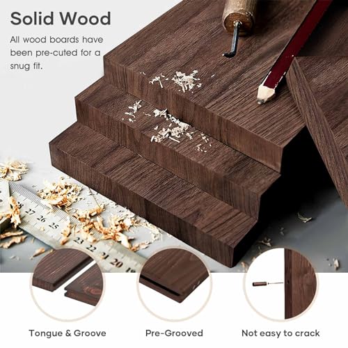 36x84 inch Sliding Barn Wood Door Slab with Hardware Kit and Handle, Coffee A729543
