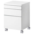 High Gloss White Drawer Unit on Casters F457