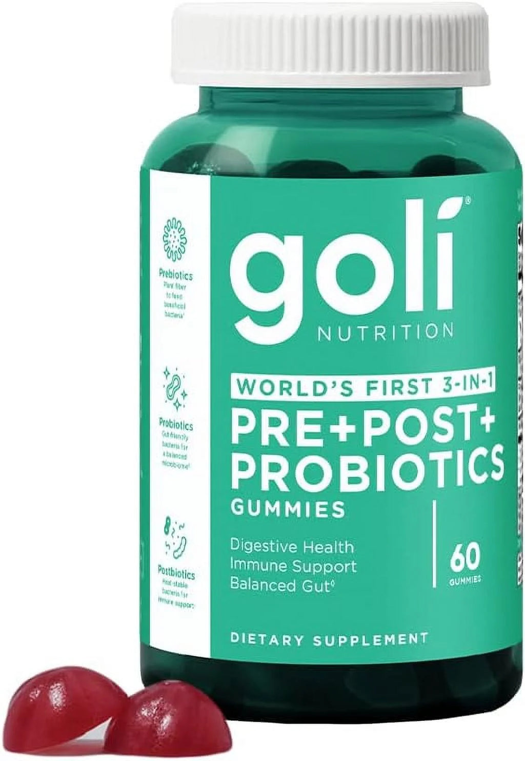 60 Count Pre Post Probiotic Gummies E668