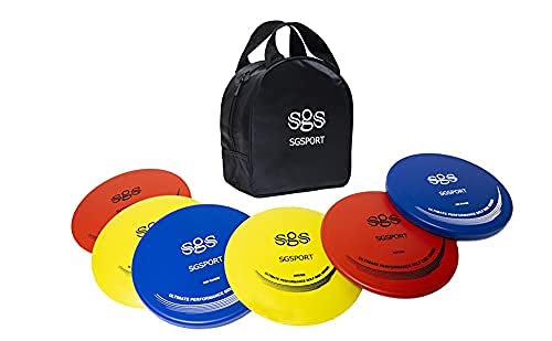 Portable Disc Golf Basket with 6 Discs and Carry Bag G531178