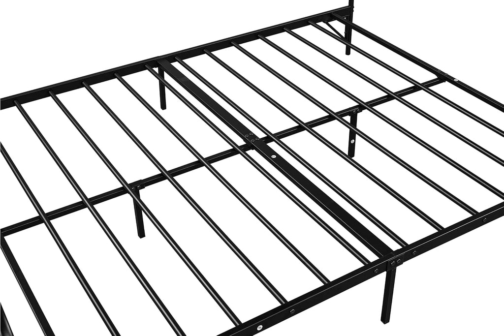 Black Queen Metal Canopy Bed Frame Q639