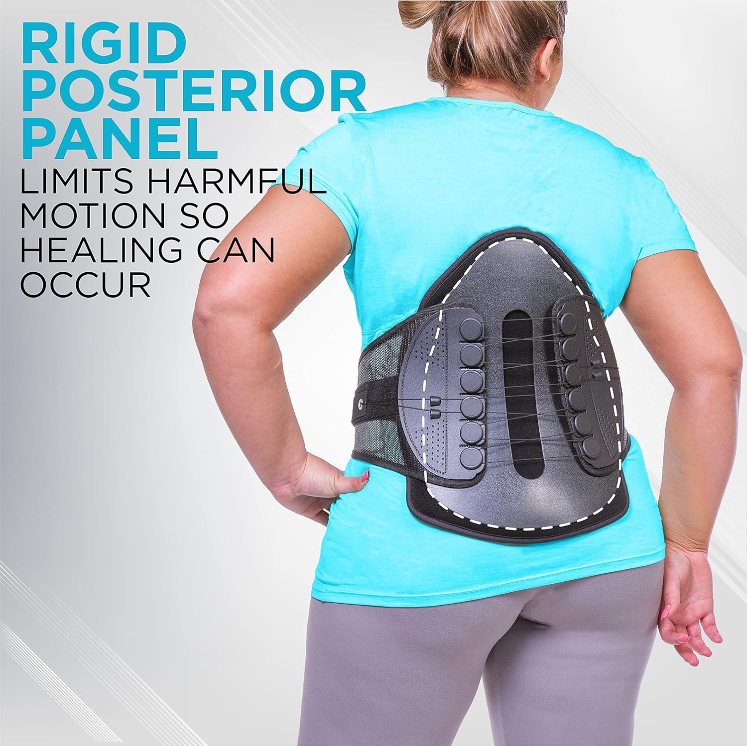 Rigid Lumbosacral Corset Belt with Pulley System N473797