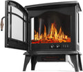 Black 1500W Electric Fireplace Stove Heater K15341