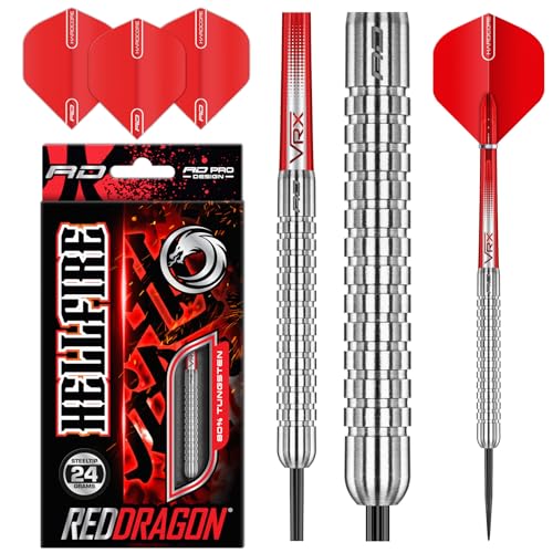22g Tungsten Steeltip Darts Set with Flights & Shafts U9142