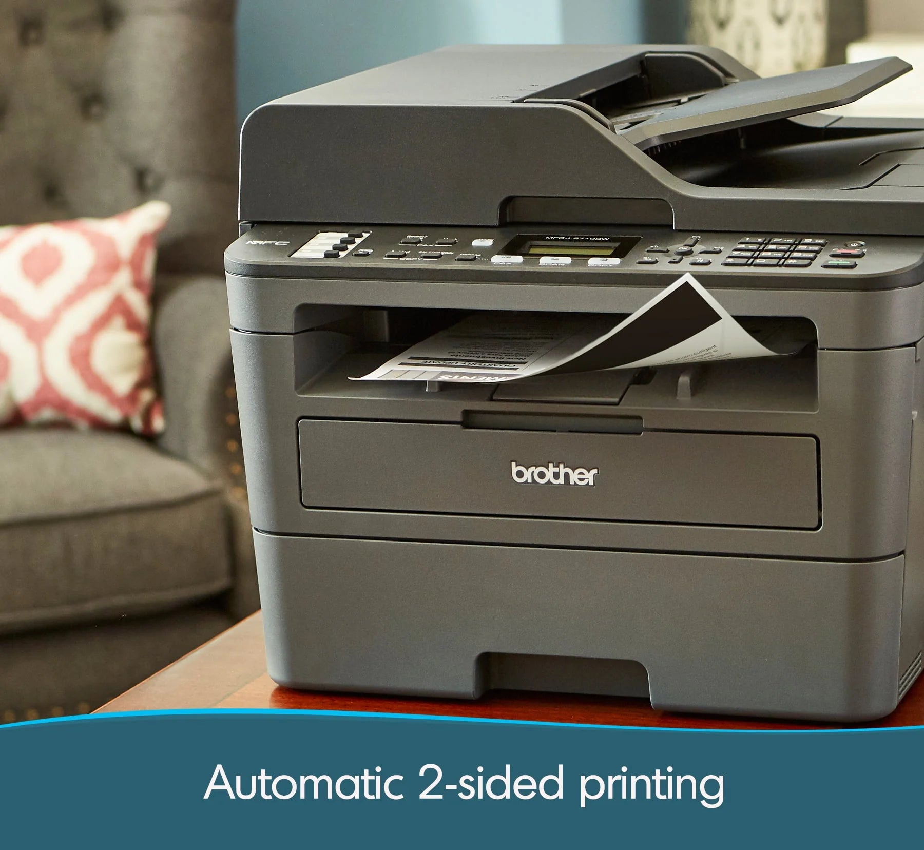 Monochrome Laser All-in-One Printer with Duplex Printing and Wireless Connectivity I85699