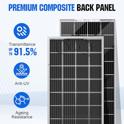 100 Watt 12 Volt Monocrystalline Rigid Solar Panel Y917