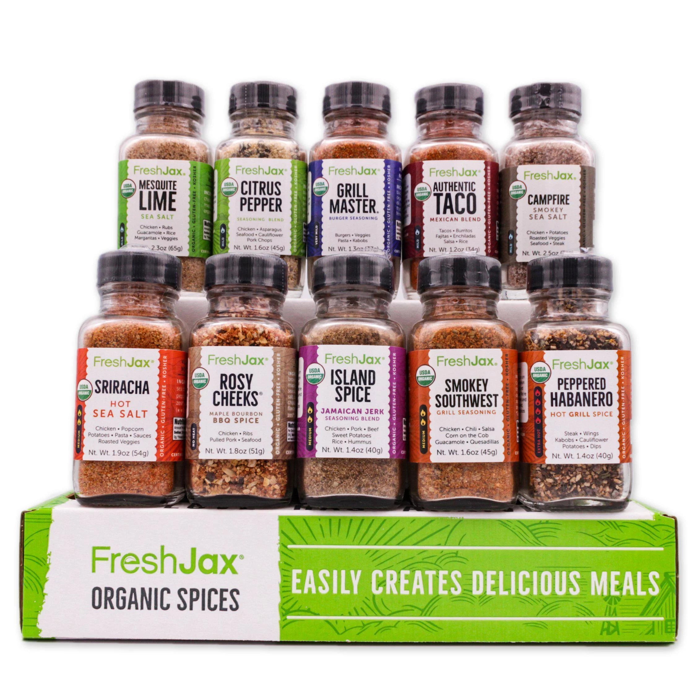 Organic Gourmet Spice Gift Set, 10 Spice S185757